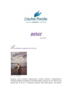 Les Brèves – Juin 2018