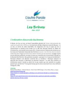 thumbnail of Les Brèves – Mai 2019