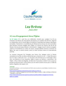 thumbnail of Les Breves – 2021 Juin