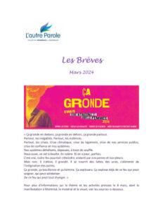 thumbnail of Les Brèves – 2024 Mars